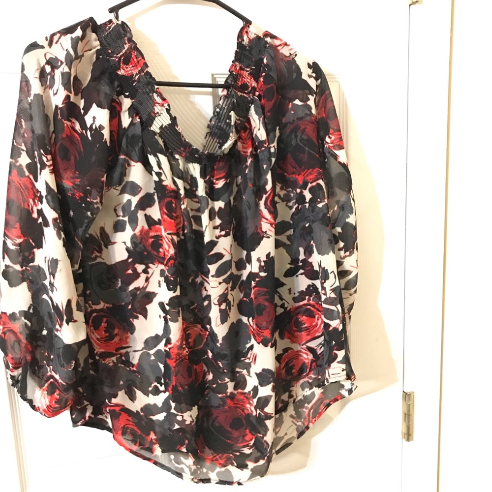 Floral off the shoulders top